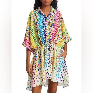 All Things Mochi Malaya Multicolor Polka Dot Dress women’s small